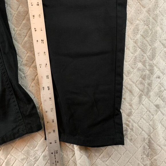 Iron Co Mens 34x32 Work Pants Black Slim Straight Stretch with Belt New - Picture 8 of 16